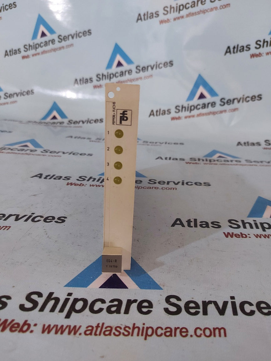 Pepprl + Fuchs EG4-R Switch Amplifier Connection Module